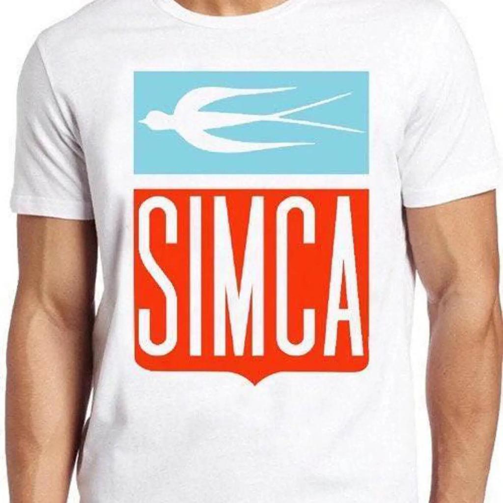 Simca Logo T Shirt B3002 French Car Maker Retro France Cool Vintage Washed Soft Breathable Unisex Stylish Versatile Stretched