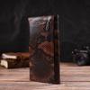 Snake Embossed Patent Leather Women's Wallet CANPELLINI 21711 Brown