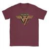 Harajuku TShirt Van Halen Rock Music Band Logo Cotton T Shirts  Novelty Tee Shirt for Unisexs Summer YK Casual Short Sleeve Tees