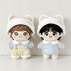 1 set Cat Hat Doll Clothes Outfit Strap Pants Doll Dress Up Set  10cm Cotton Doll