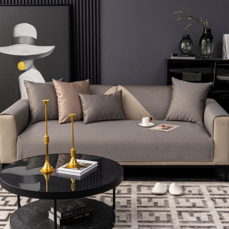 Wasserdicht Texturiertes Sofakissen Rutschfest Komfort Vier Jahreszeiten Sofahandtuch Dekoration des Wohnzimmers Kissenbezug Sofabezug