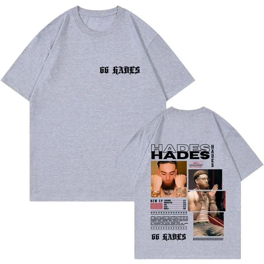 2026 Rapper Hades 66 Album Double Sided Print T Shrit Sports Short Sleeve Summer Women Men's Tshirt Casual Y2K Clothes Tee Fans Gift