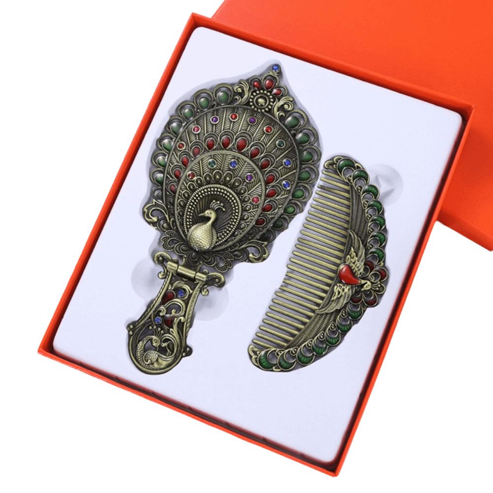 Hand-held Princess Make Up Mirror Vintage Folding Cosmetic Mirror Vanity Mirror Middle East