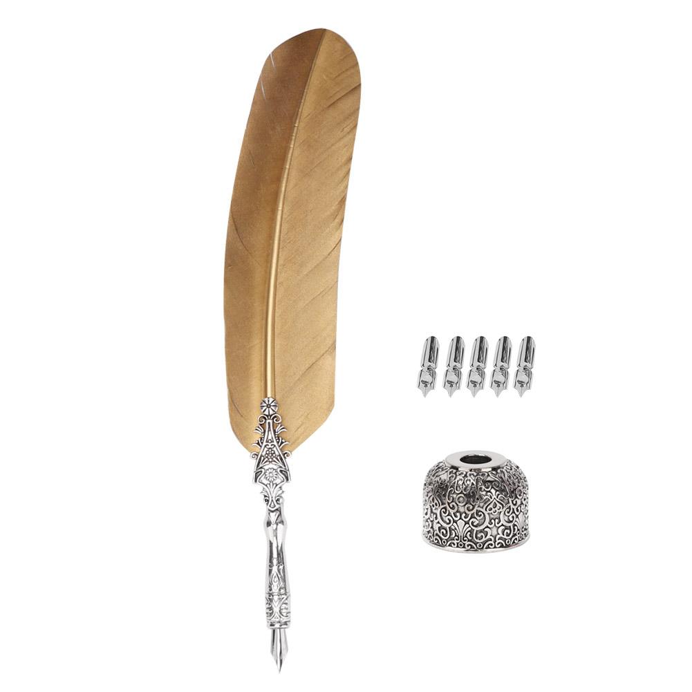 Classical Vintage Fountain Pen   Quill Dip Pen Signature Pen Set Stationery Gift (#1)
