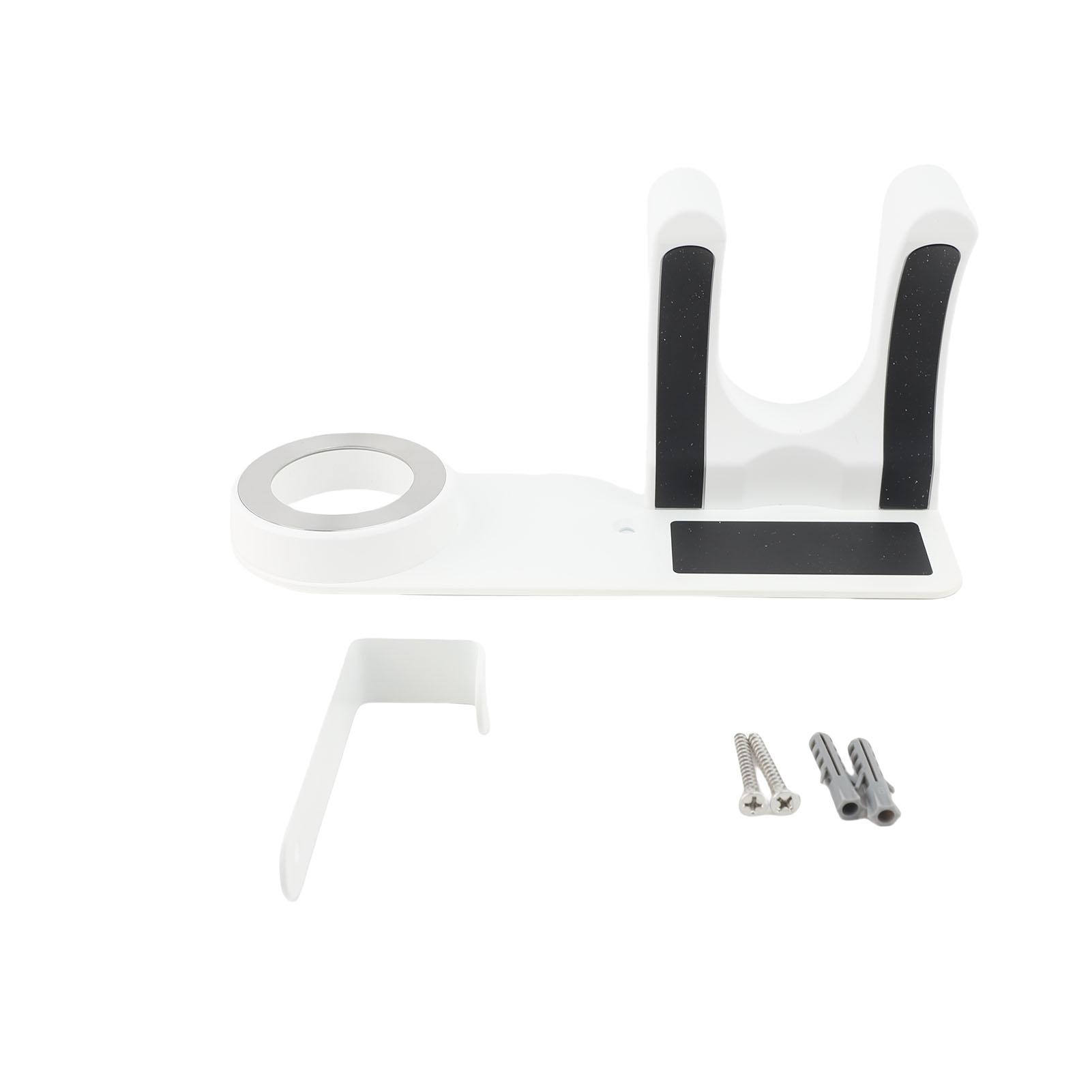 Hair Dryer Holder Wall Mounted Sturdy Bathroom Hair Blow Dryer Rack   sy Install