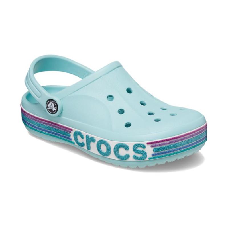 Crocs Shock Absorbing Children's Sandals Glass Blue Children's Model