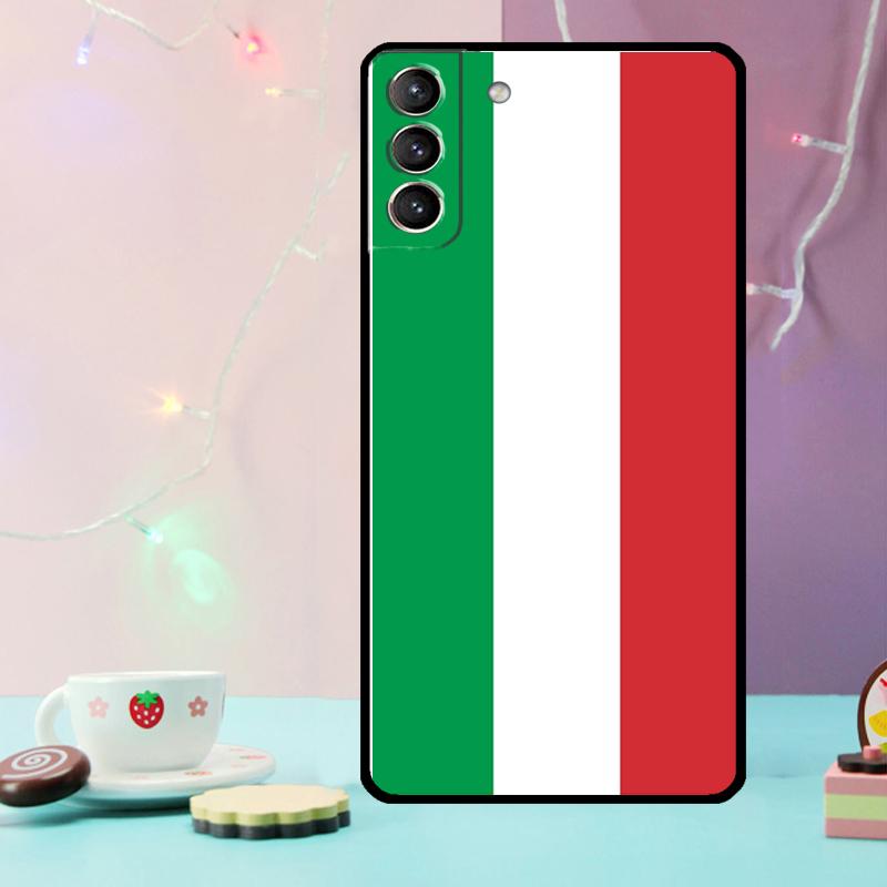 Italy Flag Phone Case For Samsung Galaxy S24 Ultra S20 S21 S22 S23 S25 Ultra S9 S10 Plus S24 FE Cover