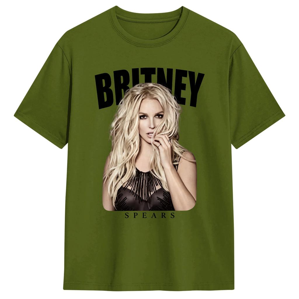 Leisure Singer BBritneys Spears TShirt Unisex Crewneck 100 Cotton Summer Fashion T Shirt Short Sleeve Tees Summer Tops