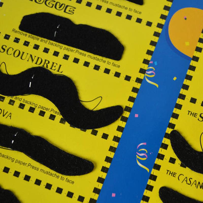 Wig Mustache Halloween Costume Festive Party Supplies Funny Black Fake Beard 12 Pcs Party Beards Wigs Hair Photobooth Props Kids Children Gifts
