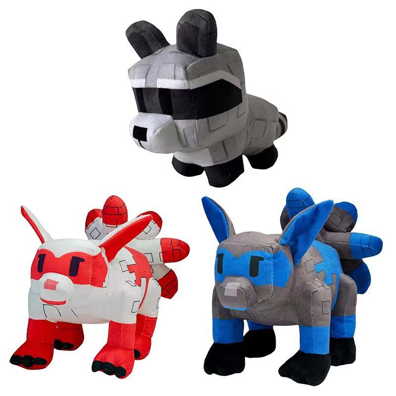 New Grow A Garden Roblox Nine-Tailed Fox Plush Toys Game Figure Block Style Soft Stuffed For Kids Fan Bedroom Playtime Companiom