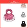 Stylish Velvet Cloud Shoulder Bag For Kids Featuring Pearls And Breathable Design