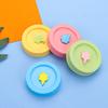 Cute Mason Jar Lids With Straw Hole 70mm Diameter Storage Wide Mouth Leak Proof Ribbed Cup Lid Universal Mason Jar Supplies