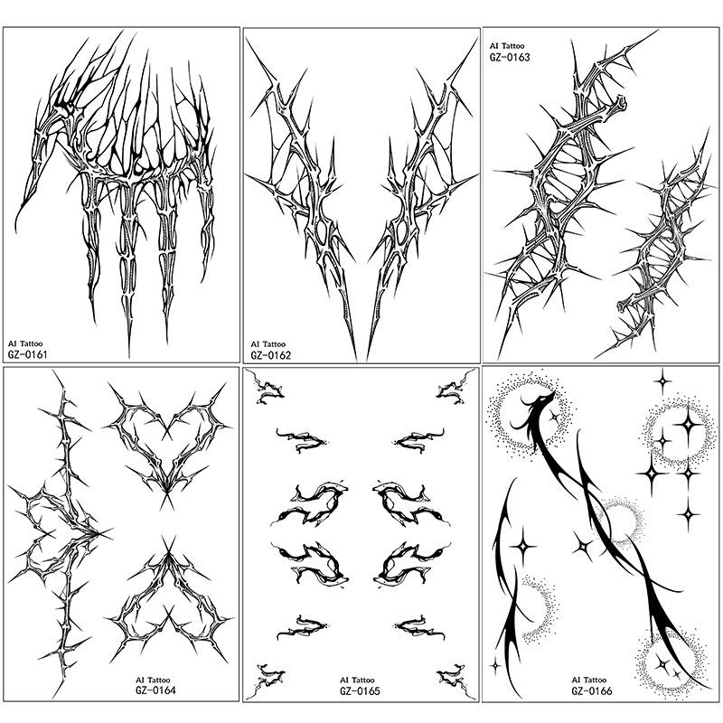 Herbal Tattoo Sticker Waterproof Flower Arm Simulation Tattoo Juice Tattoo Sticker Tattoo