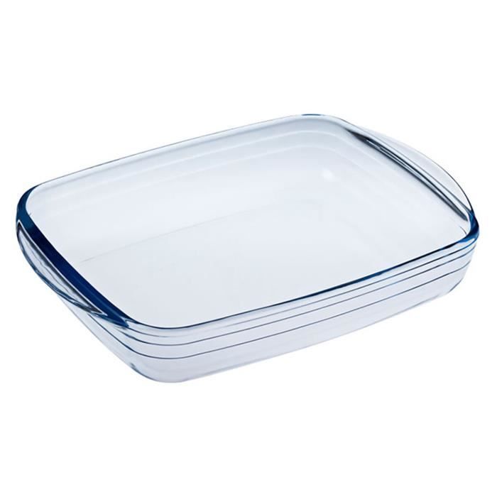 Moule Pour Four Ô Cuisine Ocuisine Vidrio Rectangulaire Transparent Verre 28 X 20 X 5 Cm (6 Unités)