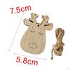 10 Pieces Unfinished Wooden Cutouts Christmas Tree Decoration Hanging Unpainted DIY
