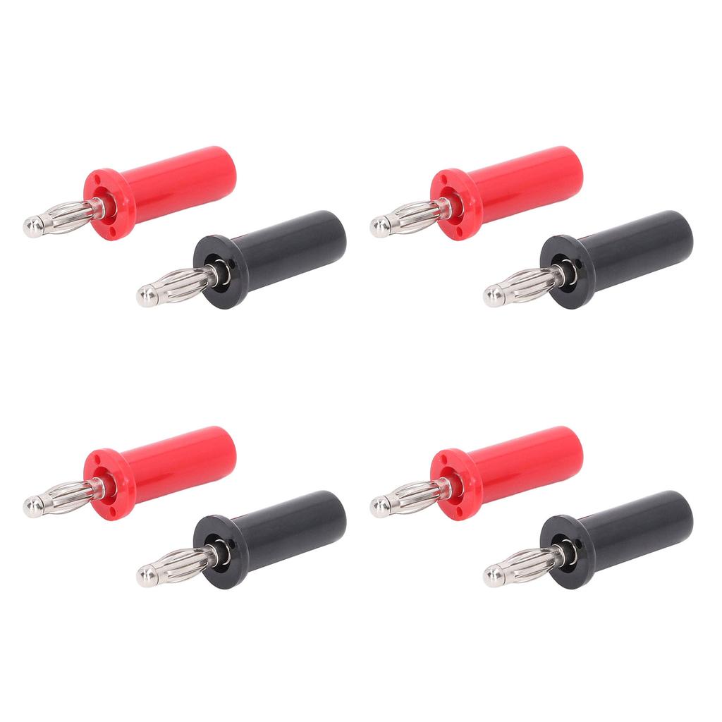 10 Seturi Mufă Banană 4mm Alamă Lipire Conector Tată Tip Lanternă Roșu și Negru J.10013
