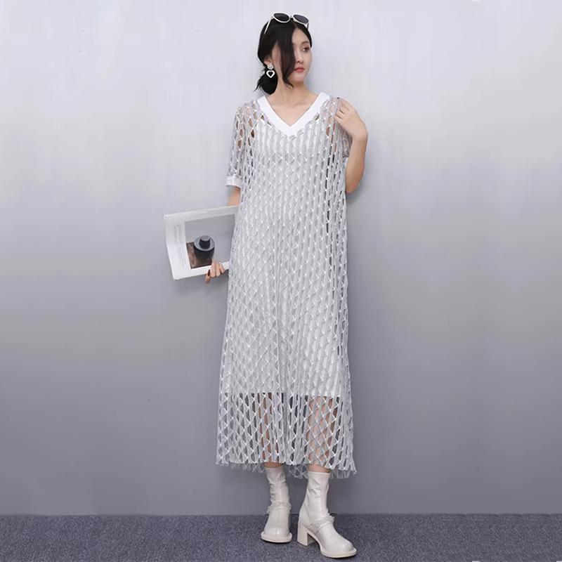 Xitao Rochie A-line cu decolteu în V decupat HQQ2467