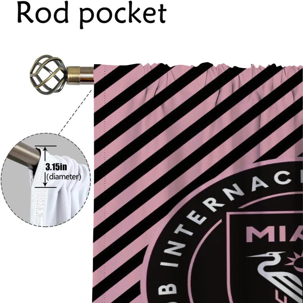 MiamiS Blackout Curtain for Room 2 Panel Home Interior Curtains for Camera Halloween Decoration Partition Shades Living Kitchen