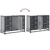 Bathroom Vanity Unit Grey Sonoma 80 x 33 x 60 cm Particleboard
