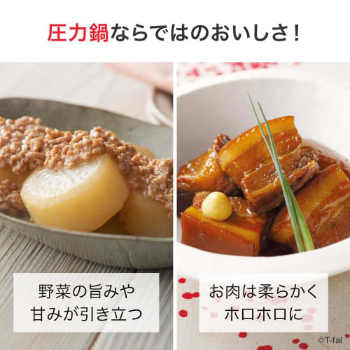 [Online Exclusive] T-fal Pressure Cooker 5.2L, Serves 3-5 People, Induction and Gas Compatible, Two Cooking Methods: Pressure Cooker Mode and Pot Mode