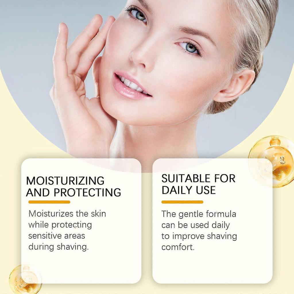 Multifunctional Nourishing Shaving Oil with Gentle Ingredients, Nourishing, Softening and Care Before Shaving, Massage Shaving Oil 100ml + Eyebrow