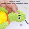 Pet Toy Molar Teeth Guard Soft Tough Chew Toy Turtle Shape Bite-Resistant Tooth Cleaner Dog Toy with Built-in Sound
