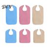 Solid Color Adult Bibs Large Bib, Waterproof Clothing Protector, with Deep Crumb Snap Buttons Catcher Design, Adjustable Closure Eating for