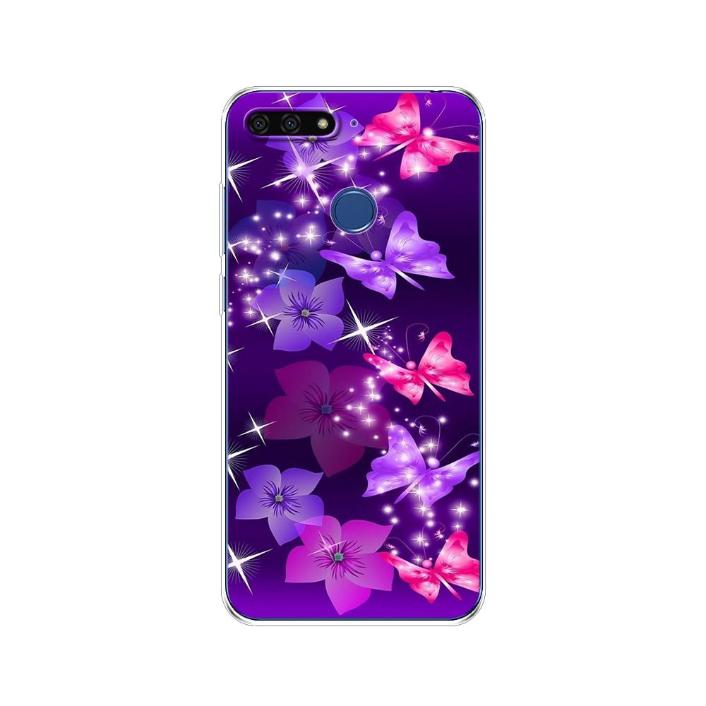 For Huawei Honor 7C 5.7 Inch Case Cover Soft Silicone TPU Cute Cover Back Protective Phone Case For Huawei Honor 7c Aum-L41 Bags