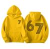 Men's Printed Hooded Long Sleeved Sweatshirt For Casual Sports Comfort