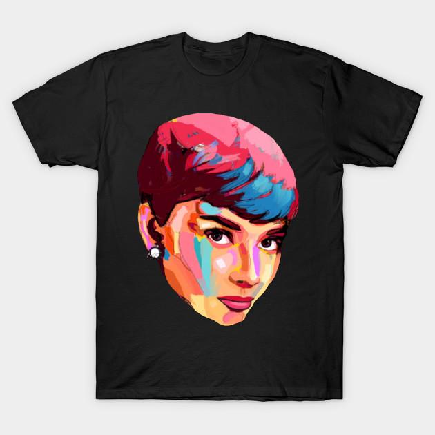 Unisex Fashion TShirt Audrey Hepburn Print TShirt Plus Size S-5XL T-Shirt 100%Cotton Tops O Neck Short Sleeve Tees