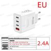 Universal Multi-Port USB Travel Charger with 12 Adapters - 38W Fast Charging for EU, US, UK Devices