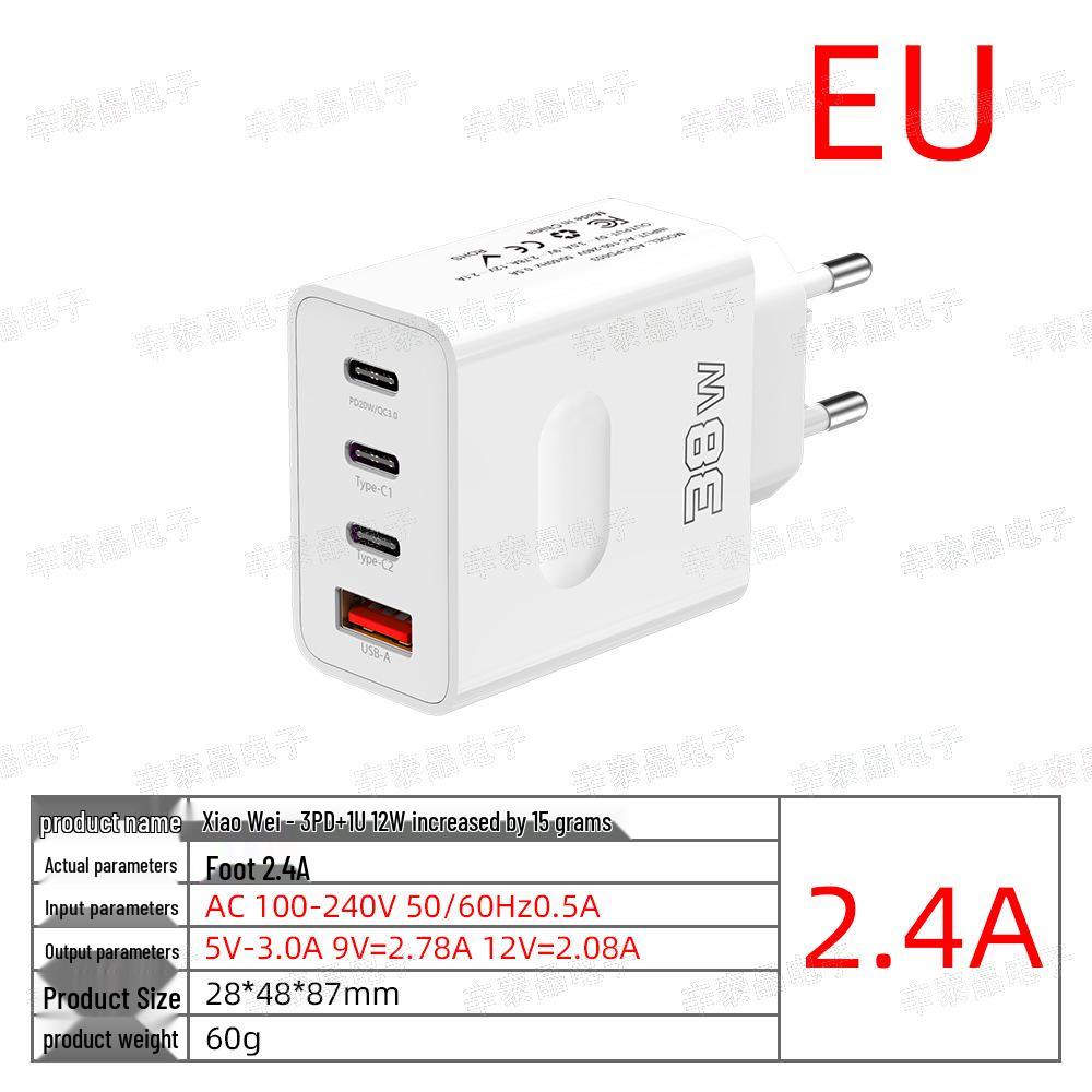 Universal Multi-Port USB Travel Charger with 12 Adapters - 38W Fast Charging for EU, US, UK Devices