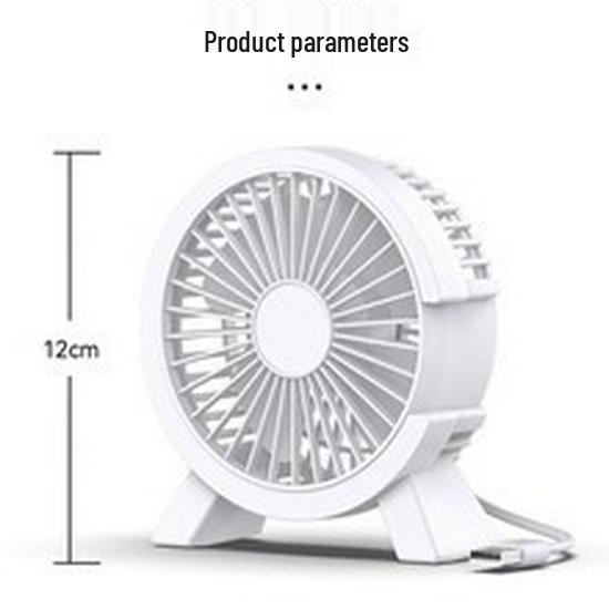 

Mini Silent Cartoon Fan for Dorms: Portable Desktop Breeze 12x13