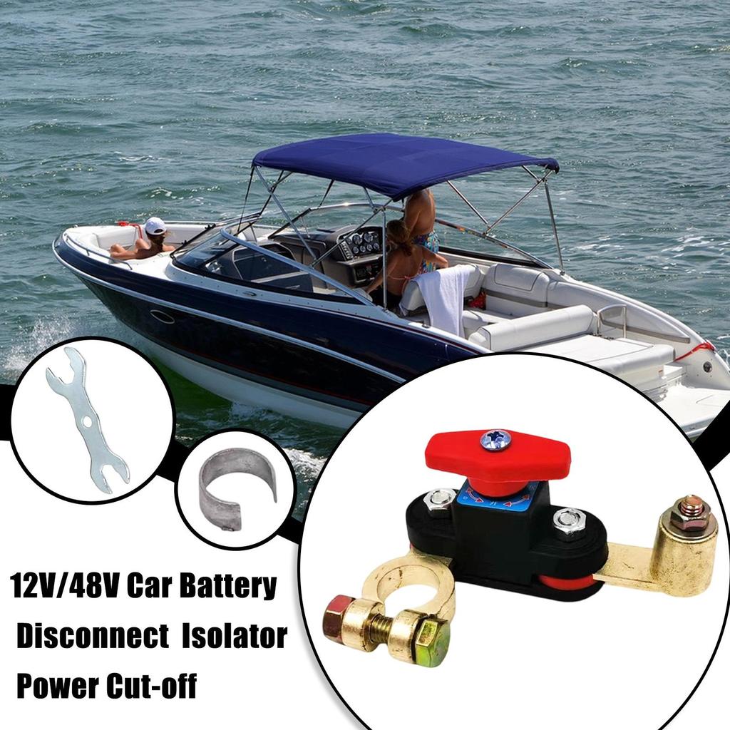 Auto Battery Disconnect 12-48V Power Blocker Auto Battery Disconnector For Marine Boat Home Electrician Engineering Inspection