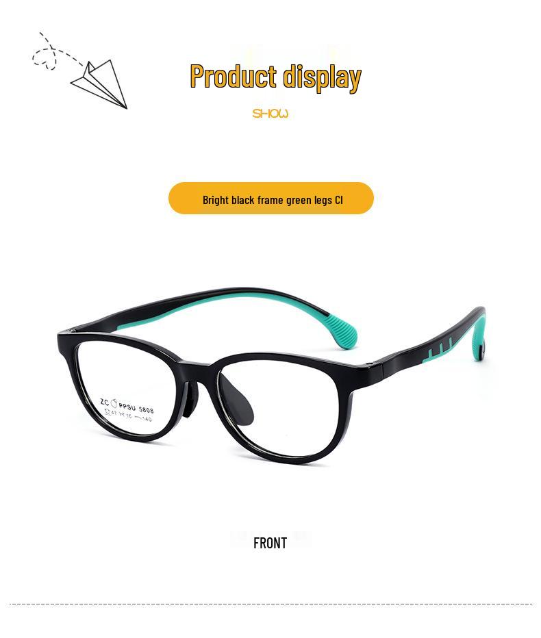 Bequeme PPSU-Brille mit Silikon-Nasenpolstern für Jugendliche – Unisex und für Sehstärken geeignet