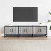VidaXL TV Stand Sonoma Grey 150x35x41 Cm Engineered Wood and Metal, TV Bench, Hi-fi Cabinet, Entertainment Center, Buffet 848862