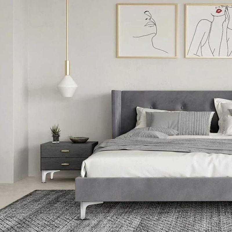 4pcs Modern Metal Furniture Legs Furniture Legs Replacement for Dresser Cabinet Couch