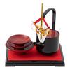 Yamanaka Lacquerware Toso Includes Sake Sake and Display A Traditional Craft from Yamanaka Made In Perfect for New Set Cups, Flask, Stand.