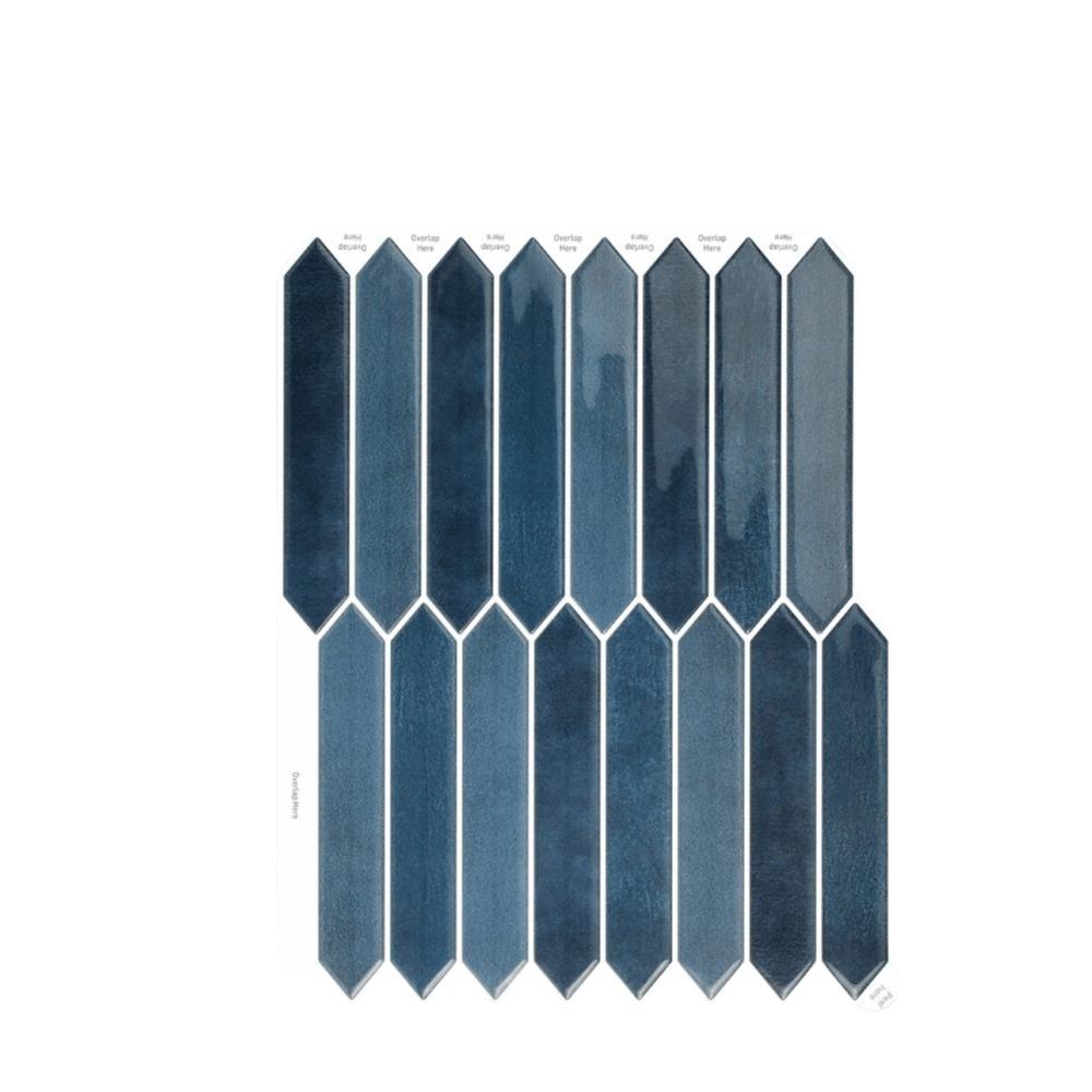 1 st Interiördekor Lång Sexkant 3D Väggpaneler Självhäftande Geometriska Stänkskyddsplattor 28,95x22,86 cm 3D Dekorativa Plattor