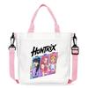 KPop Demon Hunters Theme Women Canvas Shoulder Bag Boys Girls Tote Handbag Anime Fashion Crossbody New Kids Xmas Gifts Kid Friendly Entertaining Fun