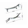 45AD121AD Art Craft Zinc Alloy Cutlery Bracket Holder Silver Cute Tableware Rack Holder Fawn /Little Dog Shape Cutlery Storage
