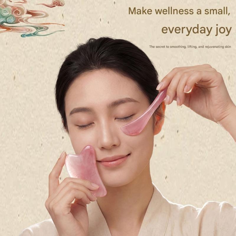 Complete Face And Head Massage Stick Kit Ergonomic Resin Roller Multipurpose Comb Gua Sha Tool For Skin Careful Routine