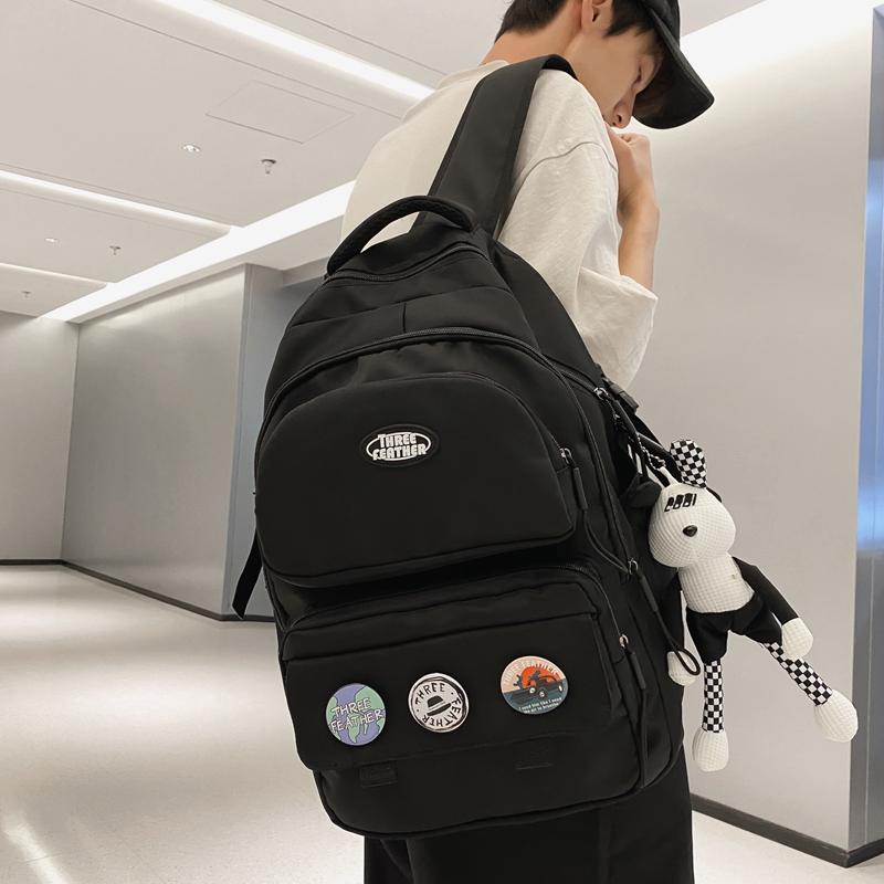 Men's Backpack Student's Lightweight Schoolbag Women's Large Capacity Backpack