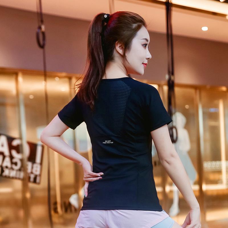 Женская летняя футболка для фитнеса большого размера: Бег, Тренировки, Йога, Короткий рукав 3XL