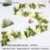 Artificial Rose Vine Floral Ceiling Decor
