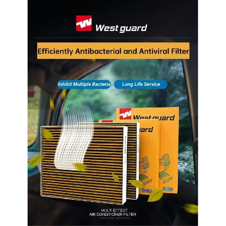 WESTGUARD Air Filter for Nissan QASHQAI II 2013-2021, X-TRAIL III 2013-2020 Replace 16546-4BA1A 16546-4BC1A 16546-4BD0C MA2030