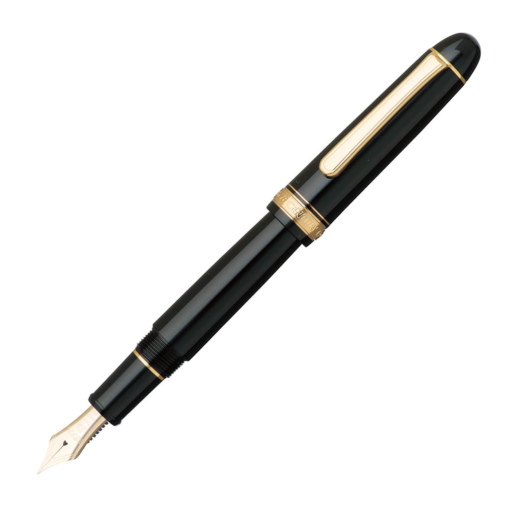 Platinum Fountain Pen Century Black in Black Fine Nib Body x mm Fine g #3776 PNB-15000#1-2 size 139.5 15.4 / / 20.5