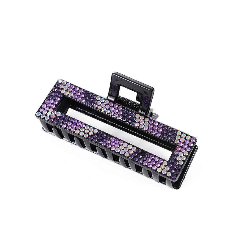 Elegant Rhinestone Diamond-Studded Shark Clip for Women