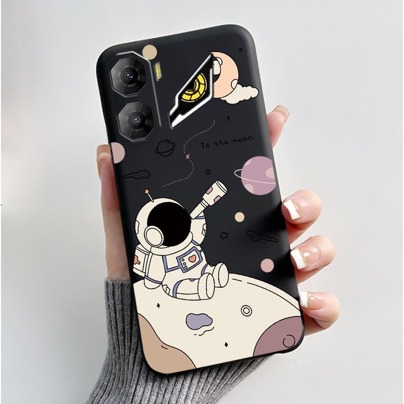 Custodia per Telefono Per ZTE Nubia Neo 3 5G Z2464N Custodia Estetica Moda Gatto Carino Cartone Animato Nero Morbido TPU Silicone Copertura Protettiva Completa