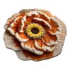 Diatomaceous Earth Floor Mat 3D Realistic Floral Design Non-Slip Absorbent Bath Mat Quick-Drying Soft